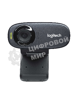 Веб-камера Logitech C310 HD 1280x720, 30 кадр/с, USB Type-A, микрофон (шумоподавление), автоосвещение, универсальное крепление
