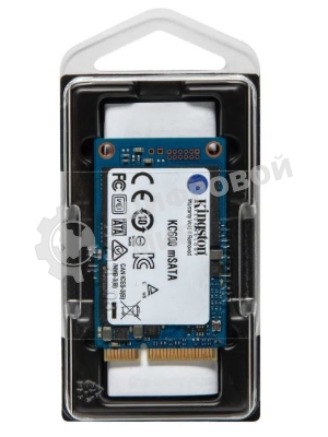 Накопитель SSD Kingston KC600, 256Gb, mSATA, R/W 550/500