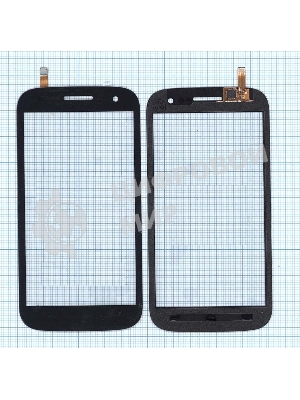 Сенсорное стекло (тачскрин) для Micromax Canvas HD A116, черное