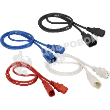 Шнур питания Lanmaster C13-C14, 3х0.75, 220В, 10А, черный, 7 метров