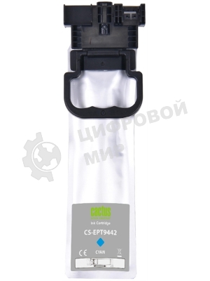 Картридж струйный Cactus CS-EPT9442 (T9442) голубой пигментный (45 мл) для Epson WorkForce WF-C5290DW/WF-C5790DW