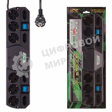 Сетевой фильтр Most TRG 2 м (10 розеток) черный, коробка