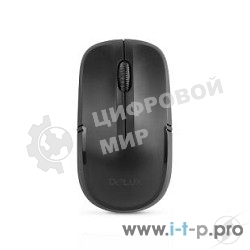 Мышь DELUX M-136 Black, Мышь оптическая, беспроводная 2,4GHz, 800-1600DPI