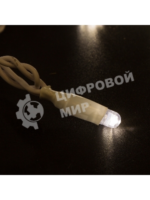 Гирлянда Neon-night Нить 10м, постоянное свечение, белый ПВХ, 24В, теплый белый