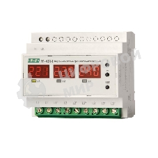 Переключатель фаз автоматический PF-451-1 (2 режима работы: с или без приоритетной фазы. Порог переключения: нижний 140-210В; верхний 240-300В; 3х63А монтаж на DIN-рейке) F&F EA04.005.005