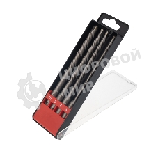 Набор буров по бетону Kranz 5-6-8-10х160 мм, 4 шт., в пластиковой коробке SDS PLUS