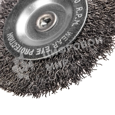 Щетка дисковая для дрели Kranz витая стальная проволока 75 мм