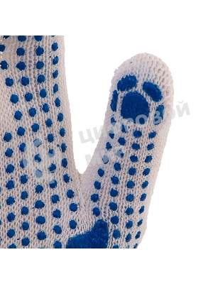 Перчатки трикотажные, с ПВХ точкой, 10 класс Россия