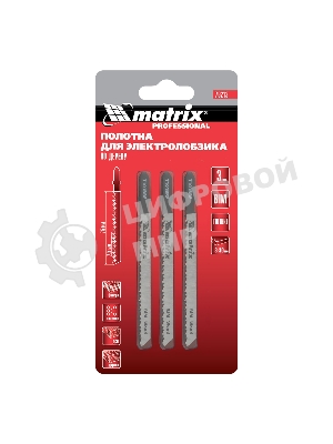 Полотна для электролобзика Matrix по дереву, 3 шт. T101BRF, 75 x 2,5мм, обр. зуб, Bim