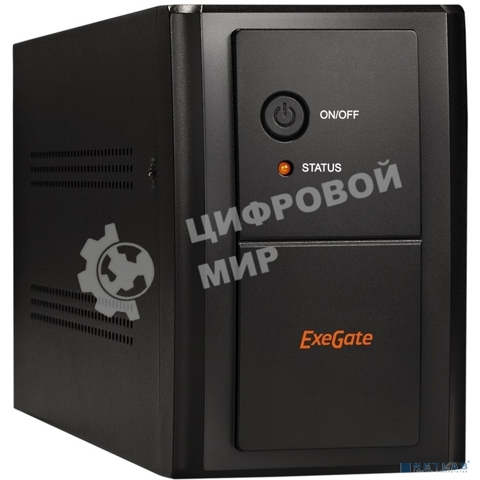 Источник бесперебойного питания ExeGate SpecialPro UNB-2200.LED.AVR.EURO.RJ.USB 2200VA/1300W, LED, AVR, 4 евророзетки, RJ45/11, USB, черный