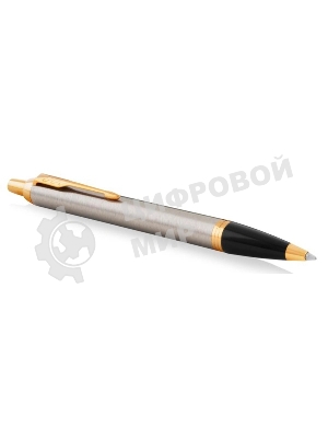 Ручка шариковая Parker IM Core K321 (CW1931670) Brushed Metal GT, M, синие чернила, подарочная коробка