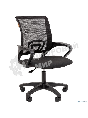 Кресло Chairman 696LT N TW-01 черный, ткань, 120 кг, механизм качания