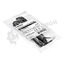 Патч-корд телефонный ExeGate TC4P4C-4M (шнур для телефонной трубки, витой, RJ-10 (4P-4C), 4м, черный)