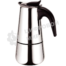 Кофеварка KELLI KL-3019 гейзерная (На 9 чашек. Нерж. сталь. Ручка и кнопка из нейлона (не нагреваются). Предохранительный клапан давления. Можно использ-ть на газ. плитах.Гейзер состоит из нижней емкости для воды, спец. сита-фильтра для кофе и верхнего чайничка для уже готового напитка.)