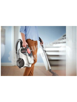 Пылесос Philips XB2042/01 белый/персиковый, 360/1800 Вт, уборка сухая, пылесборник контейнер 1.3 л