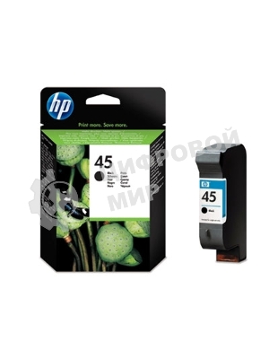 Картридж струйный HP №45 51645AE черный для HP DJ 7xxC/815C/880C/895C/9xxC/112xC/1220/6122/6127 (930 стр.)