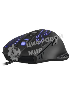 Мышь проводная SVEN RX-G715 черный, 3200 dpi, USB, кнопки - 8