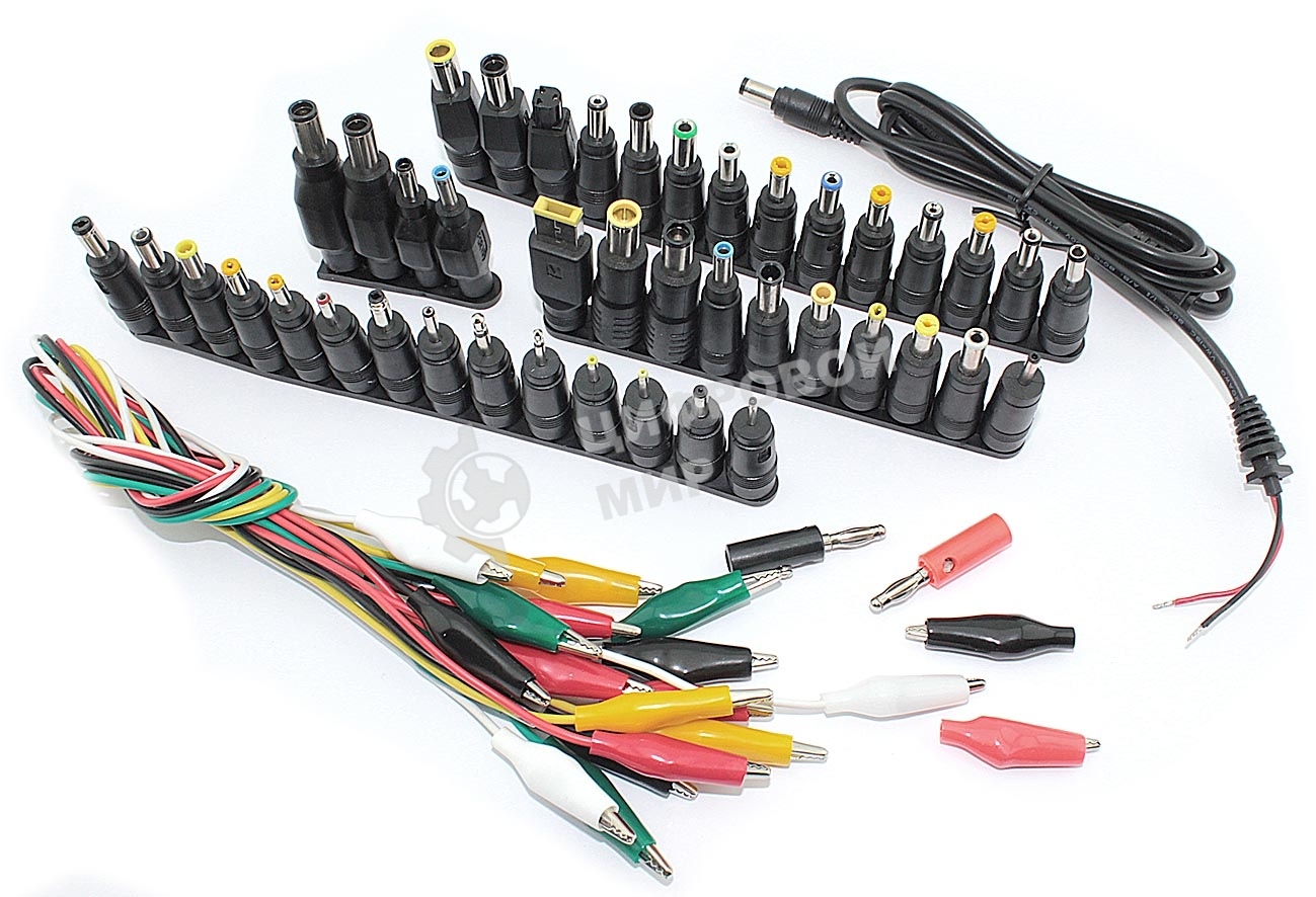 Набор из 42-х разъемов переходников для зарядки ноутбуков (42pcs/Set 5.5x2.1мм Multi-type Male Jack)