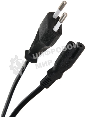 Кабель для аудио-видео техники IEC-320-C7--розетка 220V, 2-pin, 1,8м, медь, VCOM