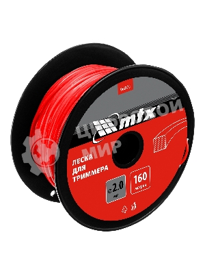 Леска для триммера MTX квадрат 2,0 мм х 160 м, на катушке