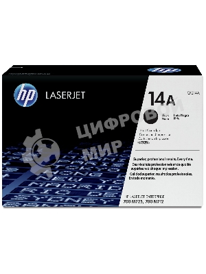 Картридж лазерный HP CF214A черный LaserJet 700 MFP M712 (10 000 стр.)