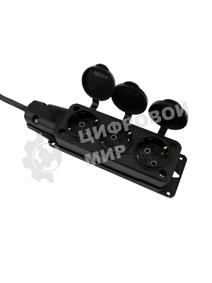 Удлинитель-шнур Rexant КГ 3х1.5, 20 м, 3 гнезда, морозостойкий, с/з, 16 А, 3500 Вт, IP44 (Сделано в России)