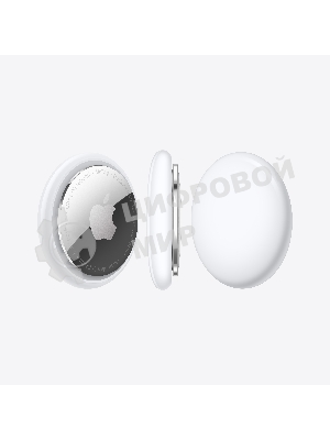 Трекер Apple AirTag, IP67, Bluetooth, NFC, Accelerometer, Speaker, CR2032 bat., d-31.9 mm, h-8 mm, 11 g - (4 Pack)