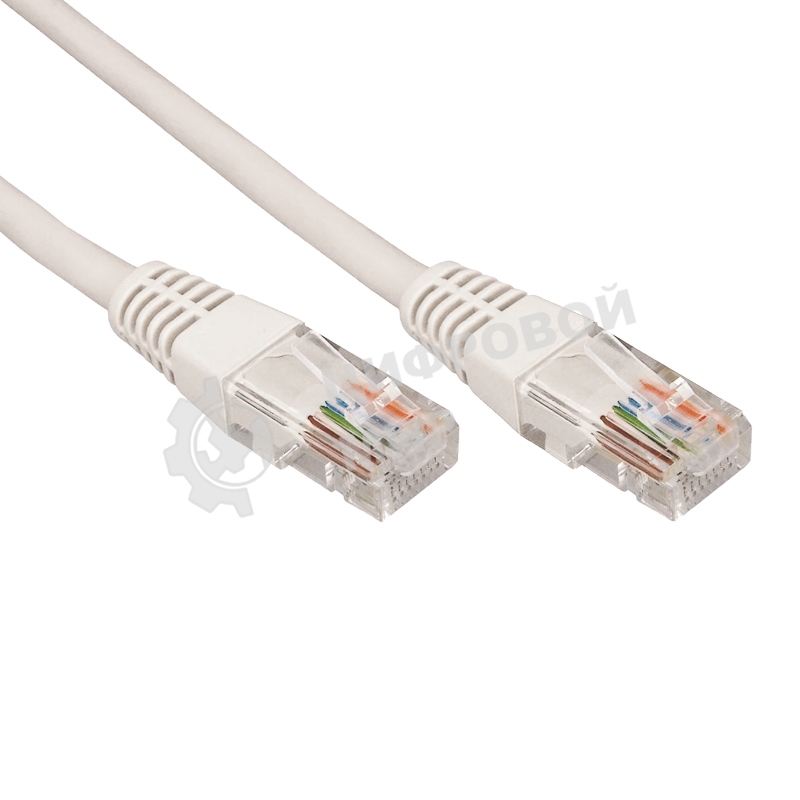 Патч-корд U/UTP Rexant cat.6a (10G), RJ45-RJ45, неэкранированный, 28AWG, LSZH, серый, 2 м