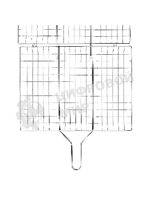 Решетка-гриль Camping Palisad 300х400 мм, хромир.