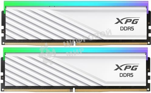 Оперативная память XPG Lancer Blade, DDR5, 32GB (2x16GB), 6400MHz, CL32, DIMM, с радиаторами, RGB, белый
