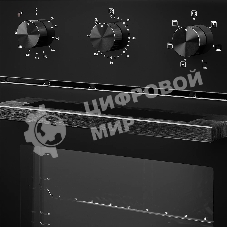 Встраиваемый духовой шкаф Monsher MOE 4563 Noir, электрический, High-Tech, объем 50 л, конвекция, гриль, 3 стекла в дверце, съемные стекла, съемная дверца, телескопические направляющие, черный