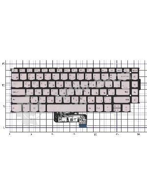 Клавиатура для ноутбука Lenovo Yoga 9 14IRP8 серебристая