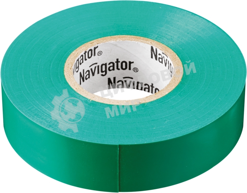 Изолента ПВХ Navigator 19 мм (рул.20м) зел. NIT-A19-20/G