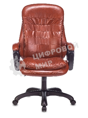 Кресло Бюрократ T-9950LT Boroko-37 коричневый, экокожа