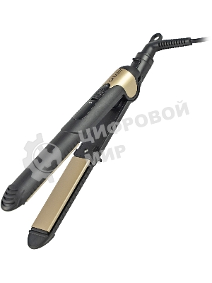 Выпрямитель для волос Galaxy Line GL 4519 черный/золотистый, 24 мм, 180 °C, 1 режим