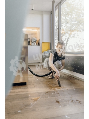 Строительный пылесос Karcher WD 3 S V-17/4/20 желтый, 1000 Вт, уборка сухая/сбор воды, пылесборник мешок/контейнер, 17 л