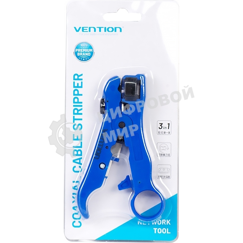 Мультифункциональный инструмент для зачистки коаксиального кабеля Vention