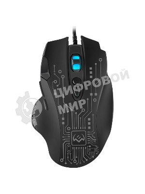 Мышь проводная SVEN RX-G715 черный, 3200 dpi, USB, кнопки - 8