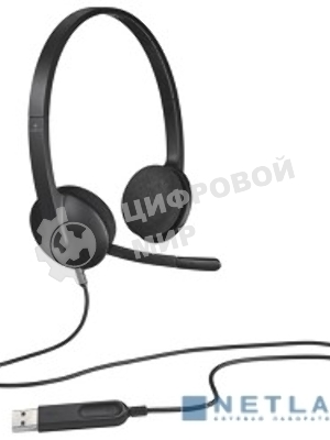 Гарнитура Logitech H340 чёрный, проводная, USB