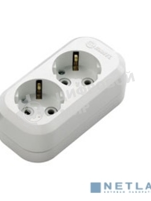 Колодка удлинителя Makel 2 гнезда с заземлением
