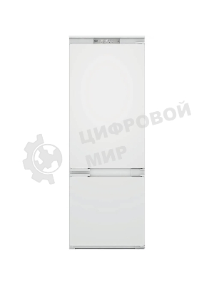 Холодильник встраиваемый Whirlpool WHSP70T241P 70 см, 193.5х54.3х69 см, 295/95 л, инверторный компрессор, автоматическая разморозка, зона свежести влажная, сенсорное управление, технология 6 SMYSL FreshControl, MultiFlow, FreezeControl, перенавешиваемые дверцы, скользящие направляющие, Италия