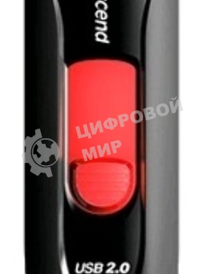 Флешка USB Transcend JetFlash 590 (TS16GJF590K), 16Gb, USB 2.0, R/W 15/5 черный/красный