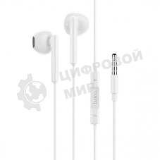 Проводные наушники Hoco M64 белый, внутриканальные, Jack 3.5 мм
