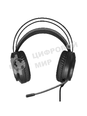 Гарнитура Exegate Cosmos HS-702GL чёрный, проводная, USB, виртуальный звук 7.1, подсветка