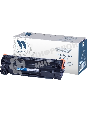 Картридж лазерный NVPrint CB435A/CB436A/285A/CRG725 для HP LJ P1005/P1006/P1515, 2000 стр.