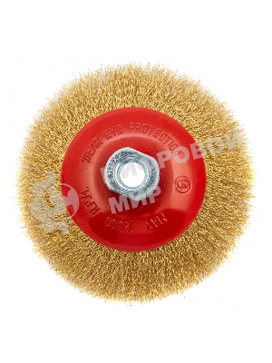 Кордщетка Matrix для ушм 125 мм м14 ''тарелка'' витая проволока