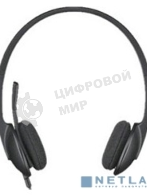 Гарнитура Logitech H340 чёрный, проводная, USB