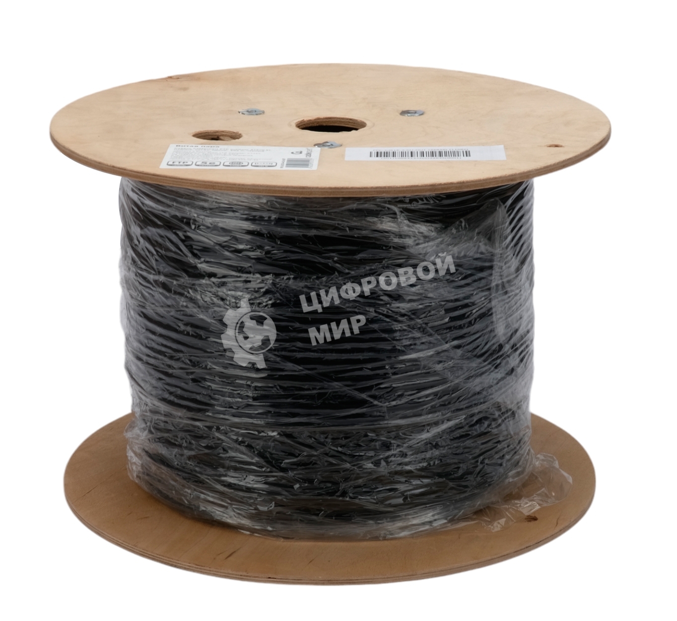 Кабель Cablexpert FPC-5051E-4-CU-OUT, FTP outdoor 4x2x0.51, медный, FLUKE TEST, кат.5e, однож., 305м, катушка, черный