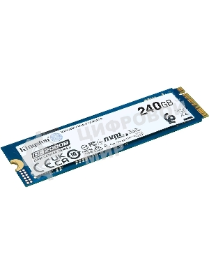 Накопитель SSD Kingston DC2000B, 240Gb, PCIe 4.0 x4, M.2 2280, R/W 4500/400
