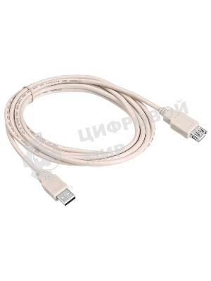 Кабель-удлинитель USB2.0 Buro USB2.0-AM/AF-3 A(m)/A(f) (3м)